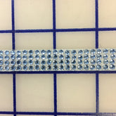 Rhinestone Trim - 4-Row Hot Fix Banding Light Sapphire Close-Out